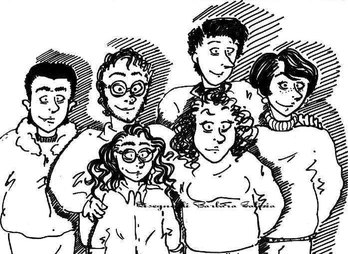 caricatura amici miei pennarello