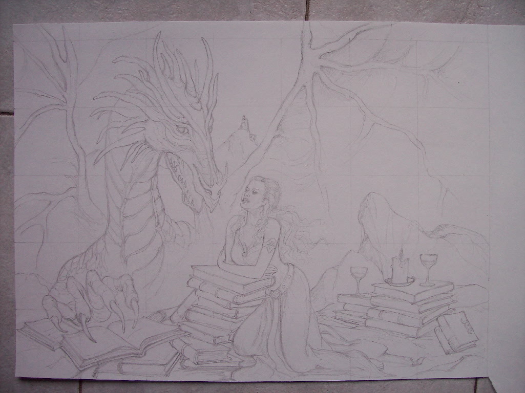 DISEGNO DRAGO FANTASY