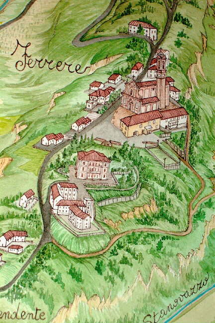 mappa acquerello ferrere