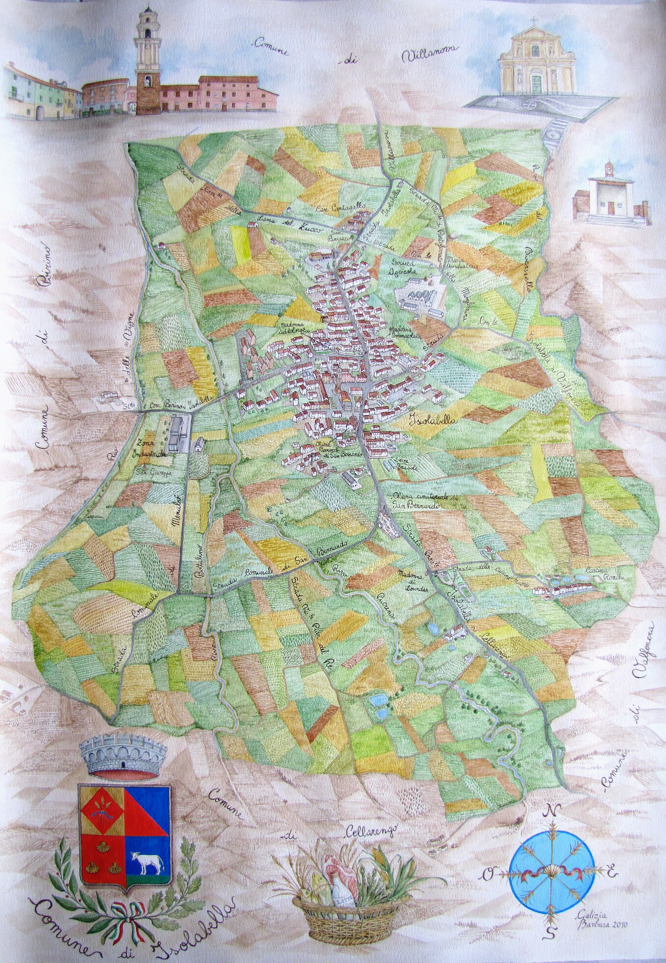 mappa artistica isolabella